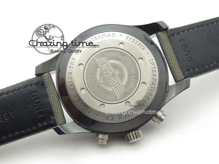MIROTIME 0512 SunProtective Pilot Top Gun Miramar IWC388002 V6 1:1 Best Edition Ceramic Case On Nylon Strap A 7325